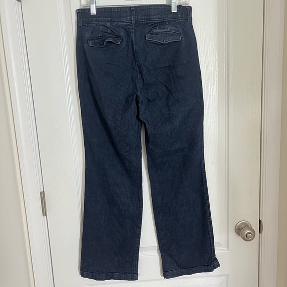 Dark Wash Blue Denim Trouser Jeans Dockers Comfort Band Waist Size 8 - Picture 3 of 6